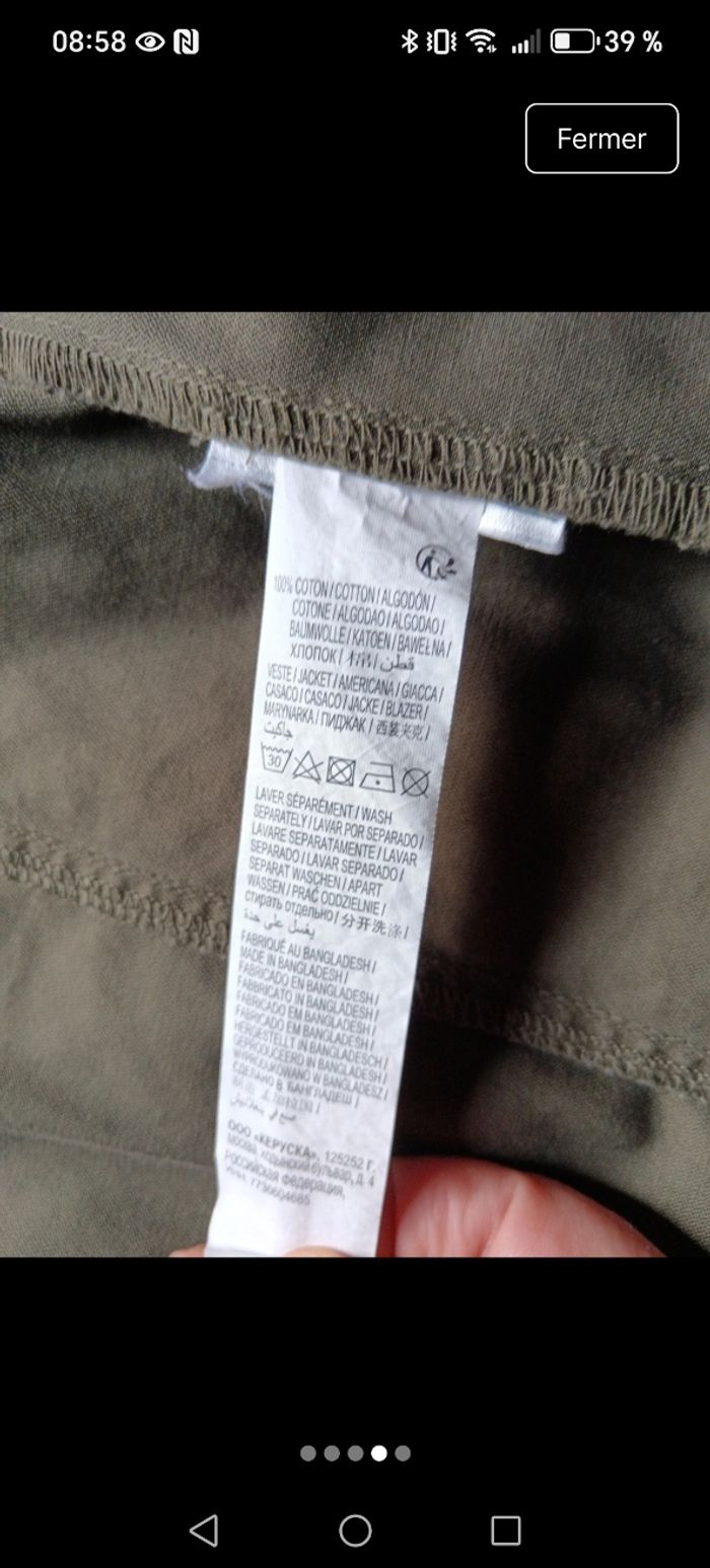 Veste type saharienne - photo numéro 4