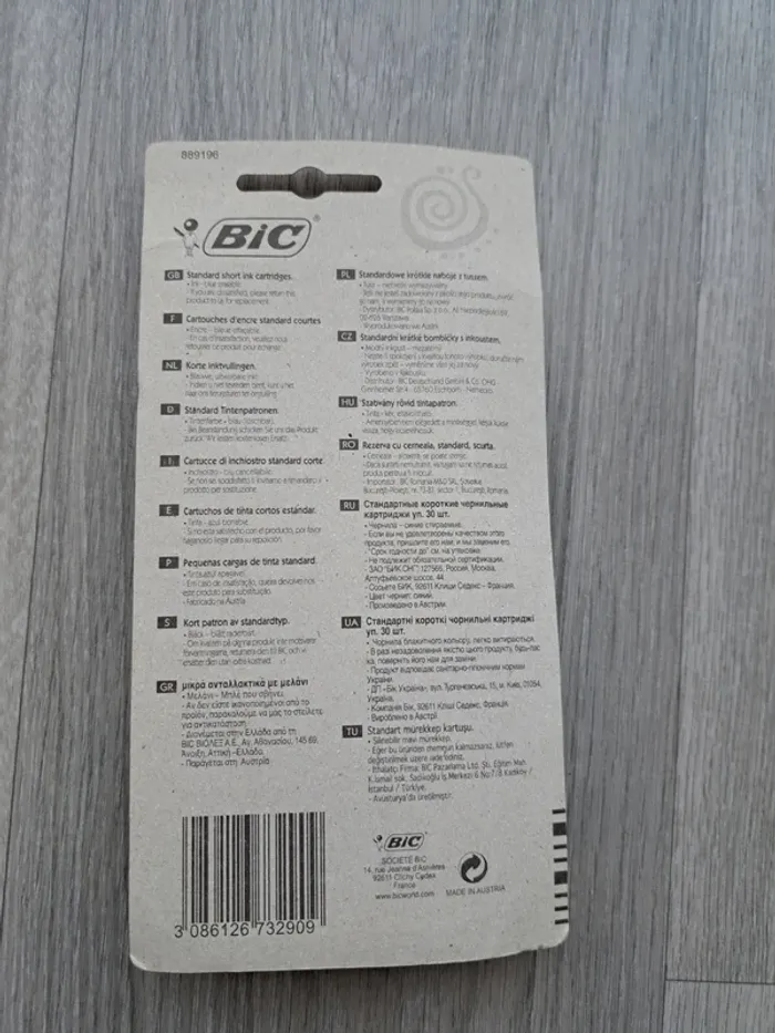 Cartouche d'encre Bic - photo numéro 2