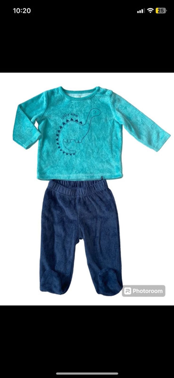 Lot 2 pyjama garçon 6 mois - photo numéro 2