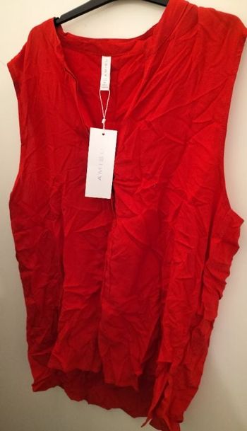 Blouse neuve rouge XL