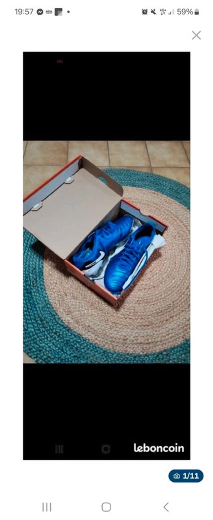 Chaussures de foot nike tiempo legend elite SG pro pointure 40