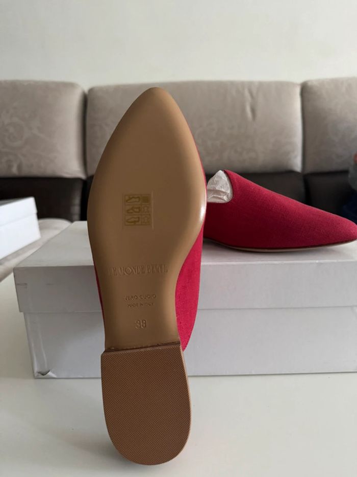 Mules Femme Rouge - Le Monde Beryl - Taille 38 - Neuf - photo numéro 6
