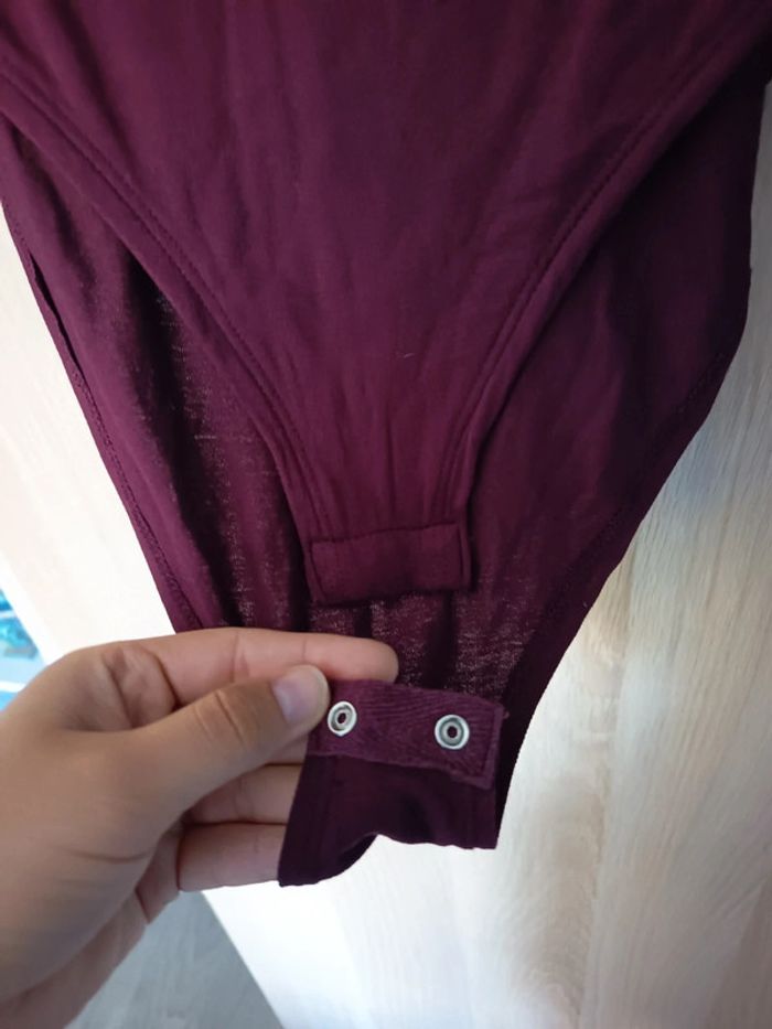 Bodies body manches longues bordeaux new look - Taille L 40 - photo numéro 8