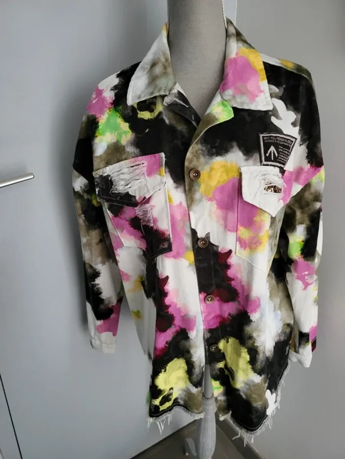 Veste jeans coloré