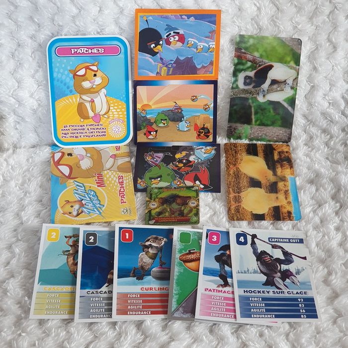 Lot carte age de glace angry birds stickers