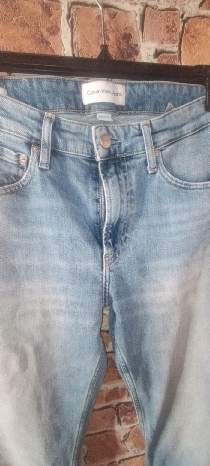 Pantalon jean bleu Calvin Klein - photo numéro 4