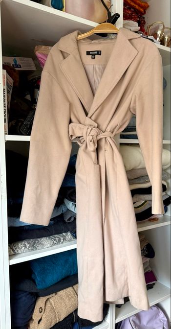 Manteau long beige Missguided – Taille 34