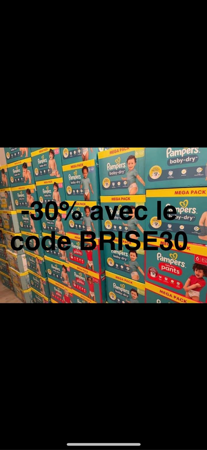 COUCHE PAMPERS TOUTES TAILLES