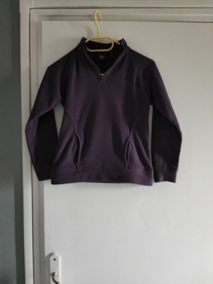 Pull polaire bilook violet