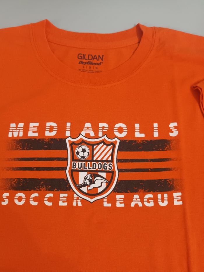 Tee-shirt vintage football américains  Bulldogs mediapolissoccer league - photo numéro 2