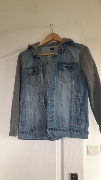 Veste en jeans effet usé