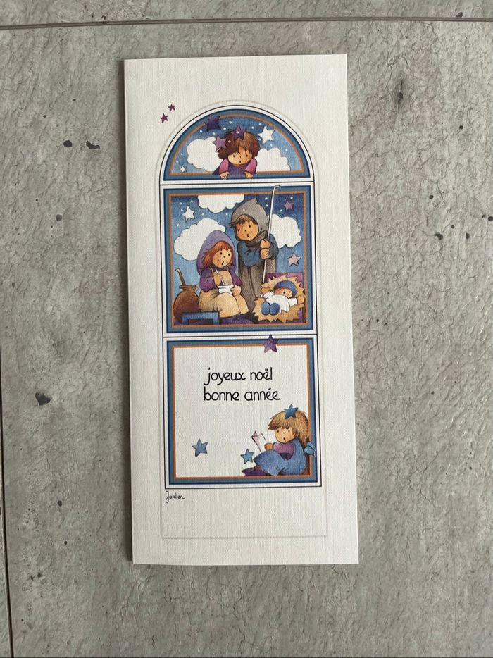 Carte joyeux Noël bonne année livre