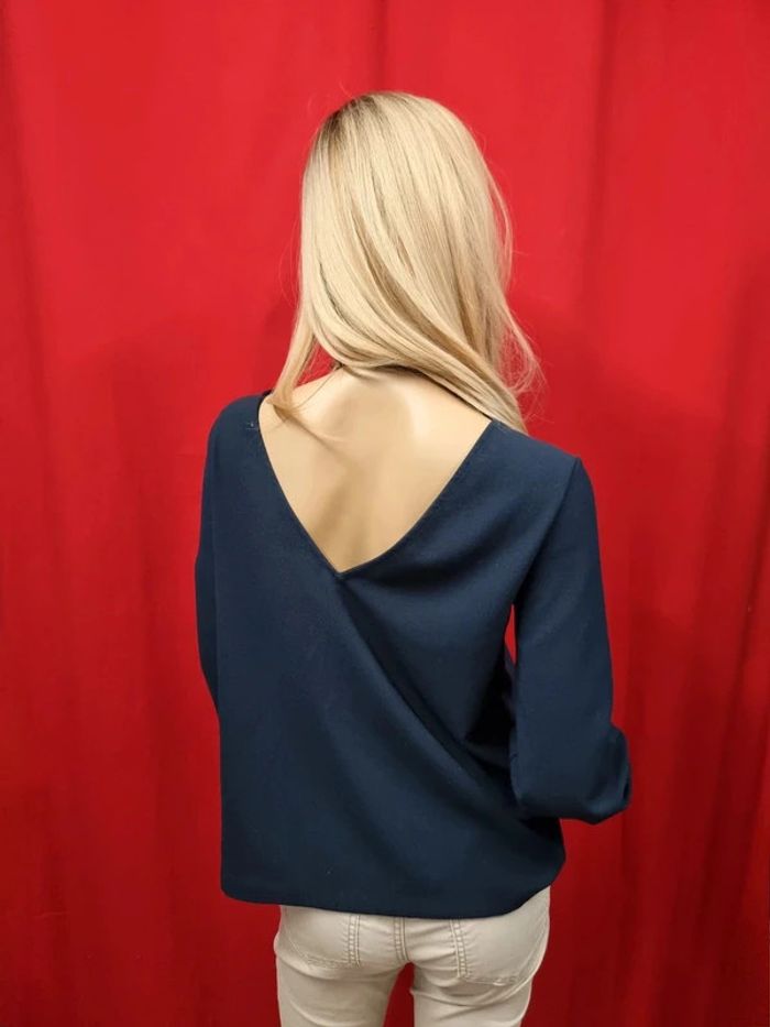 YCCO blouse marine manches longues * Taille S * - photo numéro 6