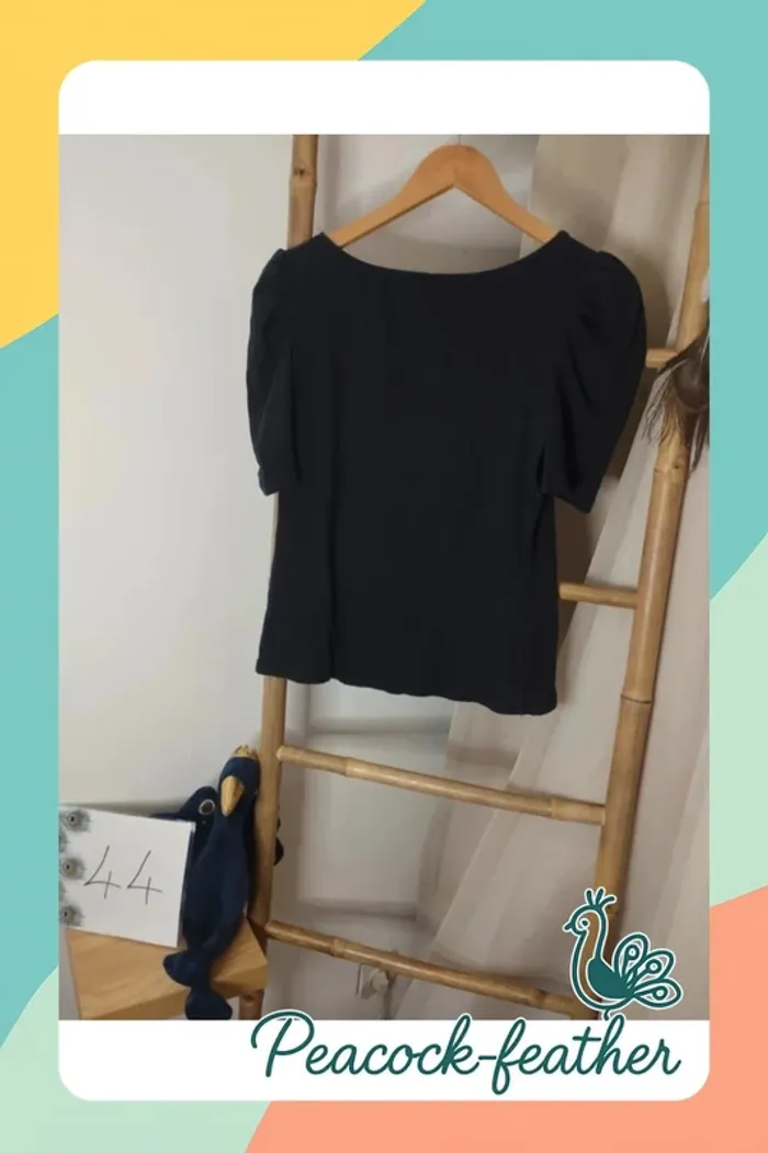T-shirt noir shein curve 1xl - photo numéro 5