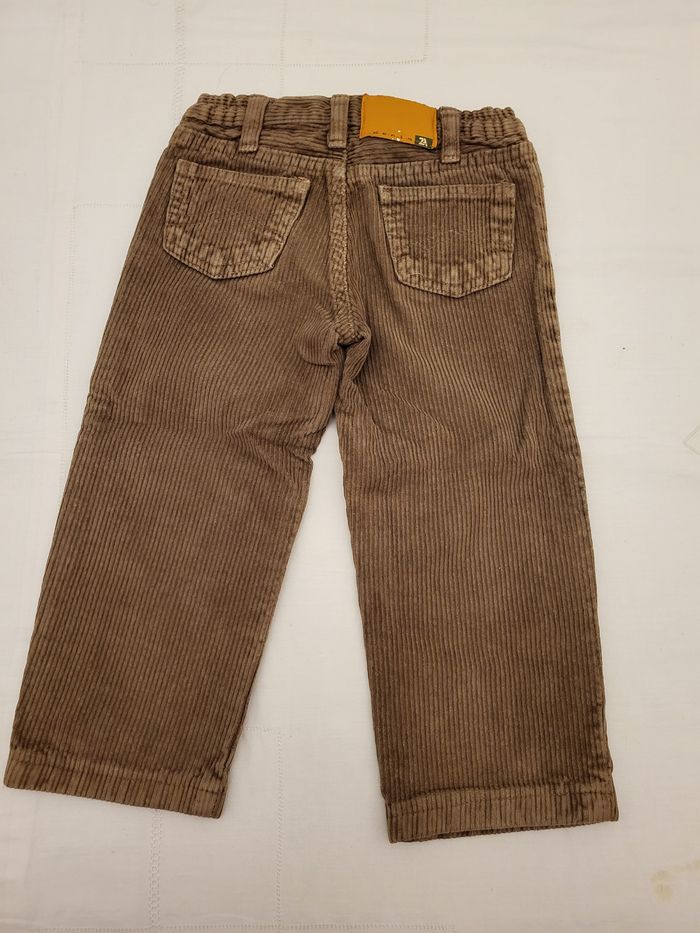 1 pantalon en velours côtelé garçon 2 ans - photo numéro 2