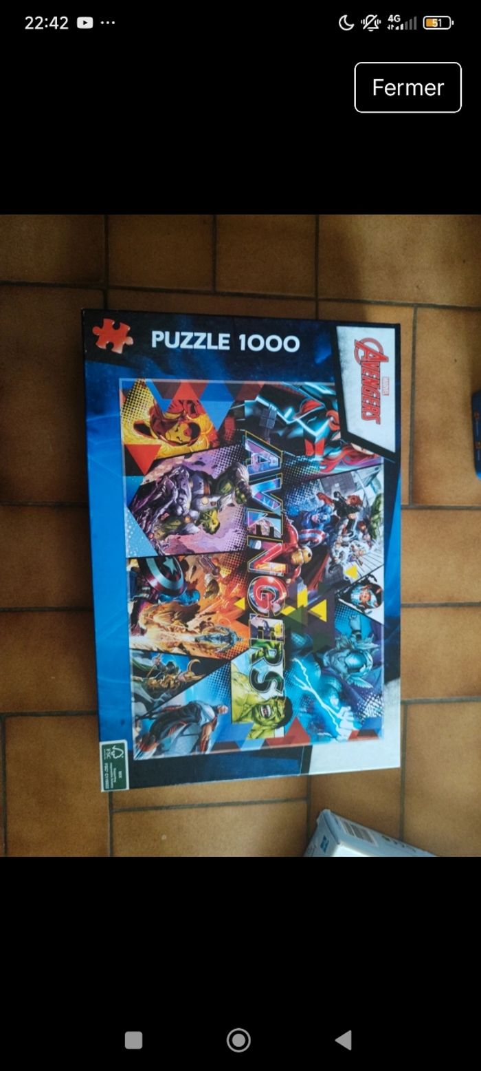 Puzzle 1000 pièces avengers