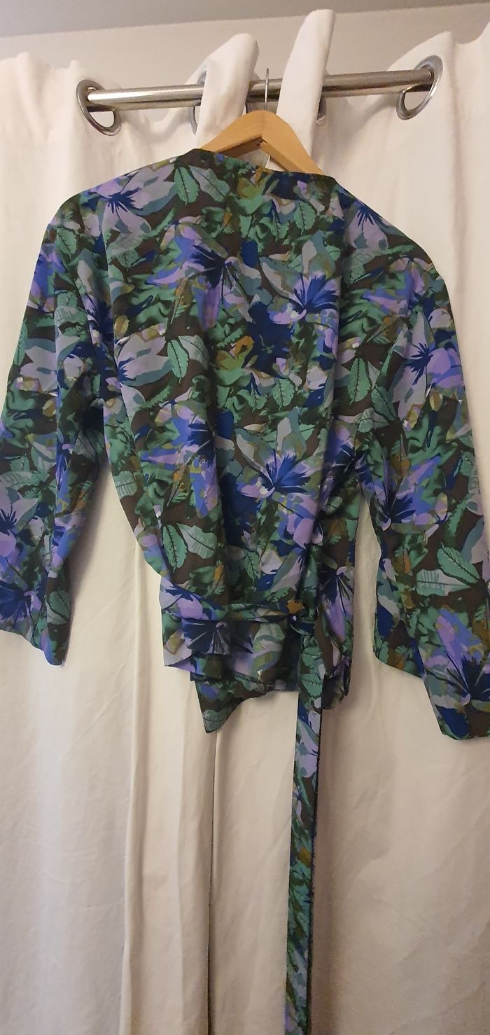Chemisier cache cœur manches kimono - photo numéro 4