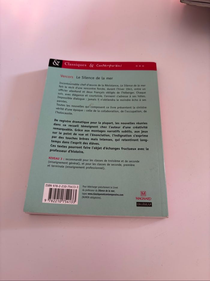 Livre Le Silence de la mer de Vercors - photo numéro 2