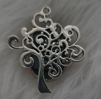 Broche aimantée acier inoxydable arbre de vie