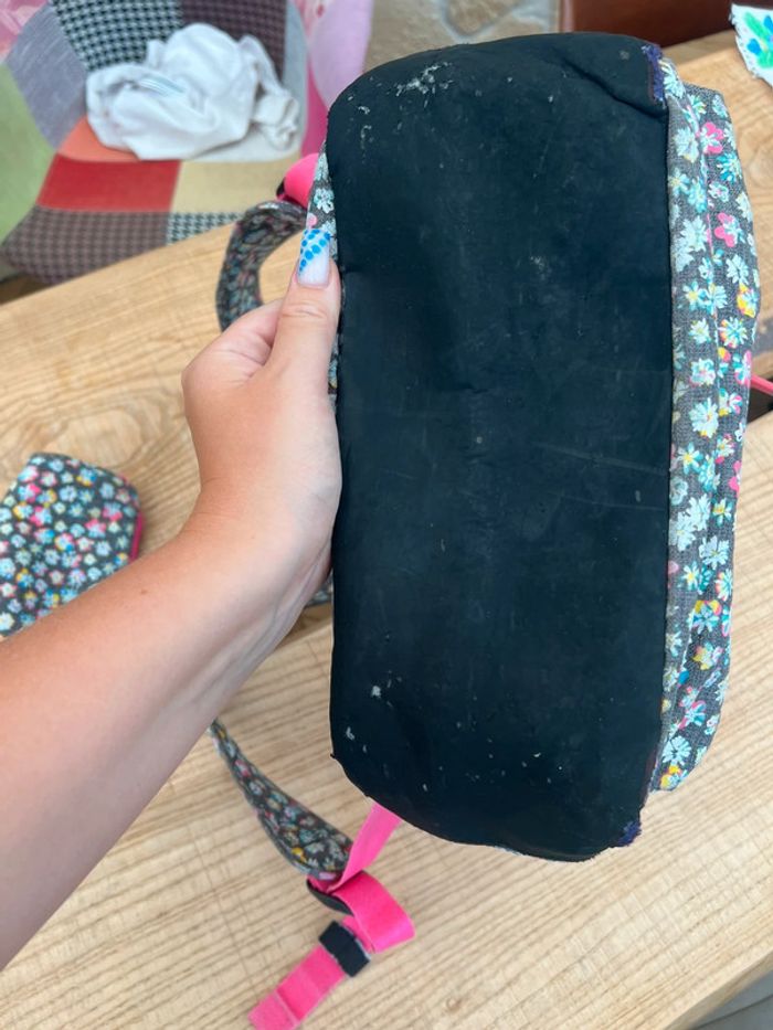 Sac à dos cartable superdry rentrée des classes Liberty à fleurs ensemble avec trousse - photo numéro 3