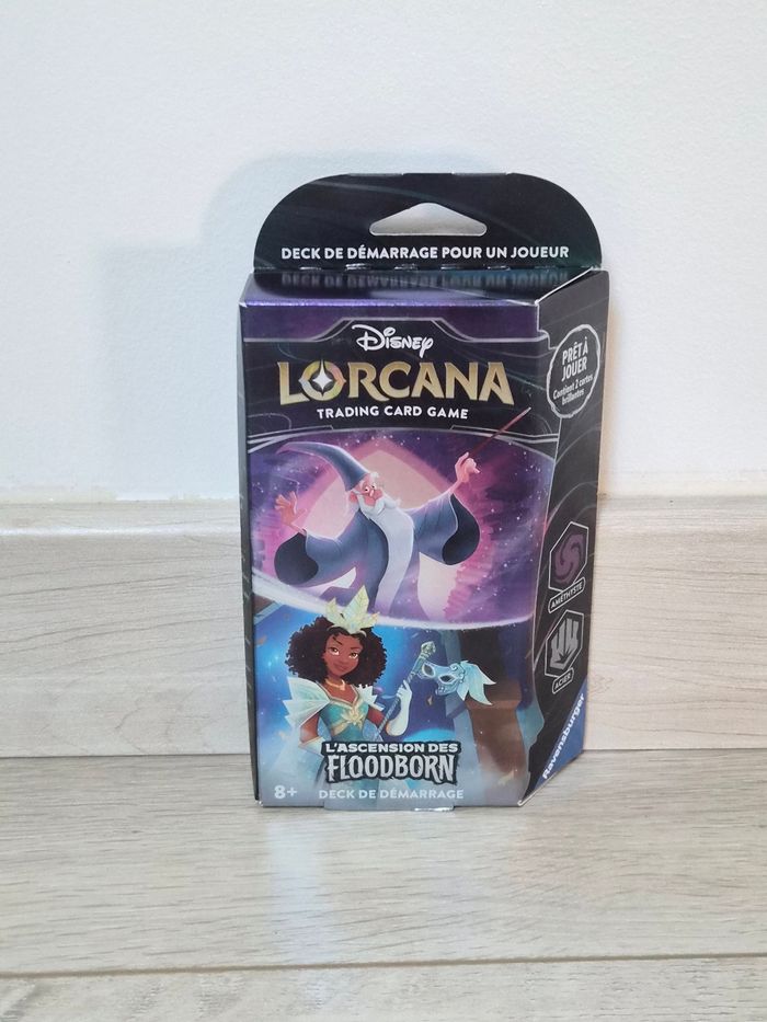 Deck de démarrage Disney Lorcana L'ascension des Floodborn Améthyste et Acier neuf