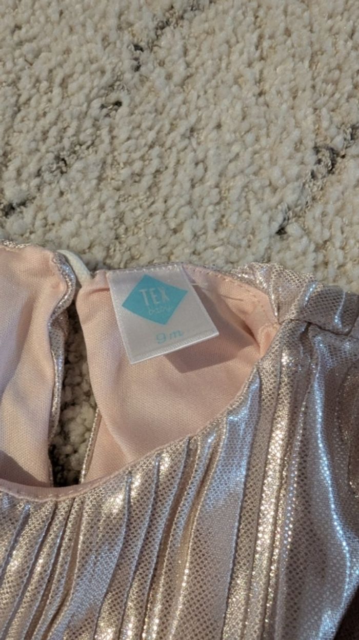 Robe rose et argent Tex baby - photo numéro 3