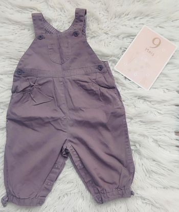 Combi salopette bébé fille Bout'chou 9 mois