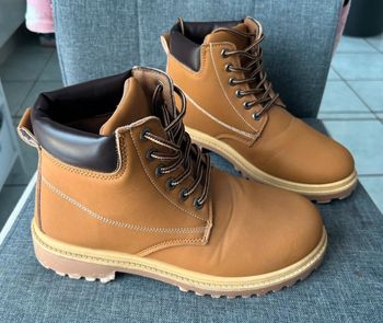Boots camel homme