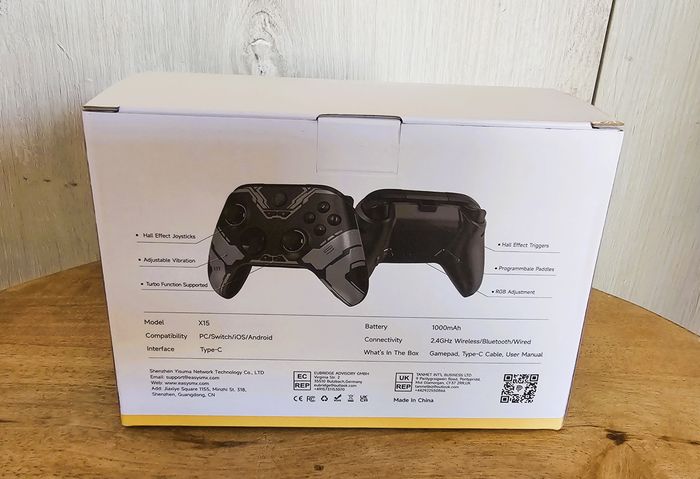 Manette EasySMX X15 Sans Fil RGB – Compatible PC, Switch, Android, iOS, Tesla - photo numéro 4