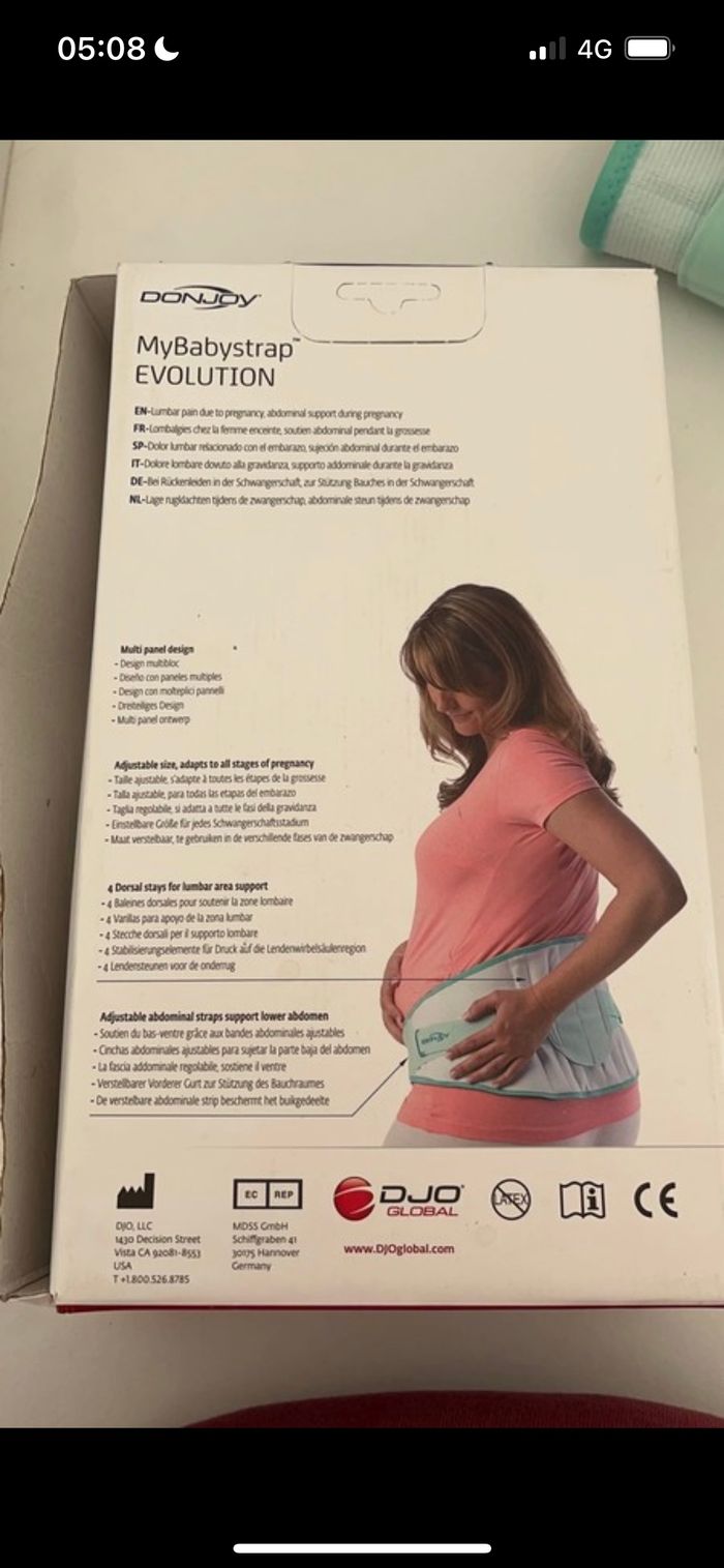 Ceinture dorsale de grossesse - photo numéro 3