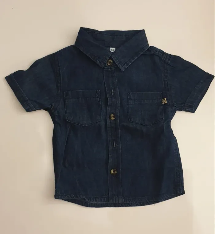Chemise manche courte garçon 9 mois