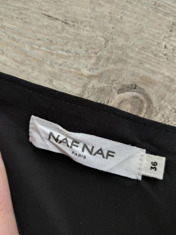 Robe bustier cocktail noire tulle noire volants taille 36 Naf Naf - photo numéro 10