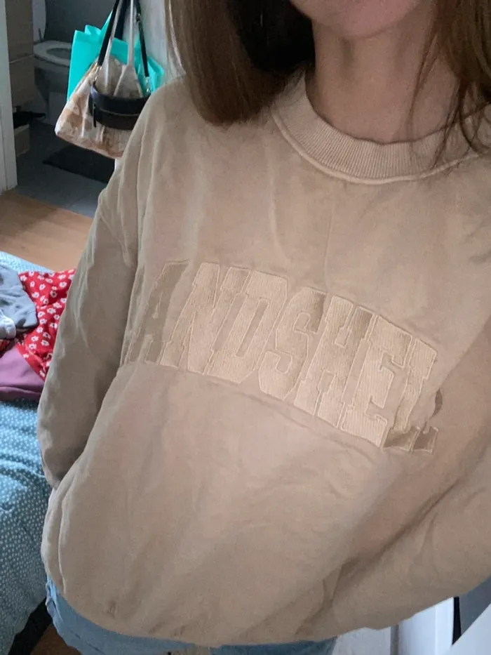 Sweat beige « Sandshell » Kiabi - photo numéro 3