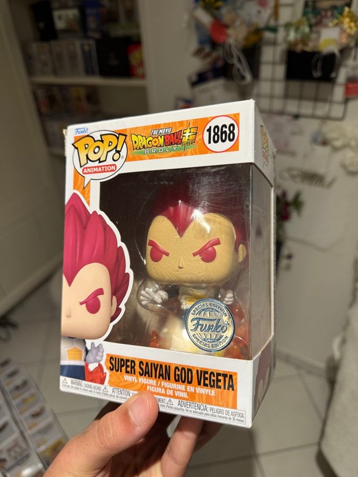 Funko Pop Super Saiyan God Vegeta 1868 - Dragon Ball Super Broly