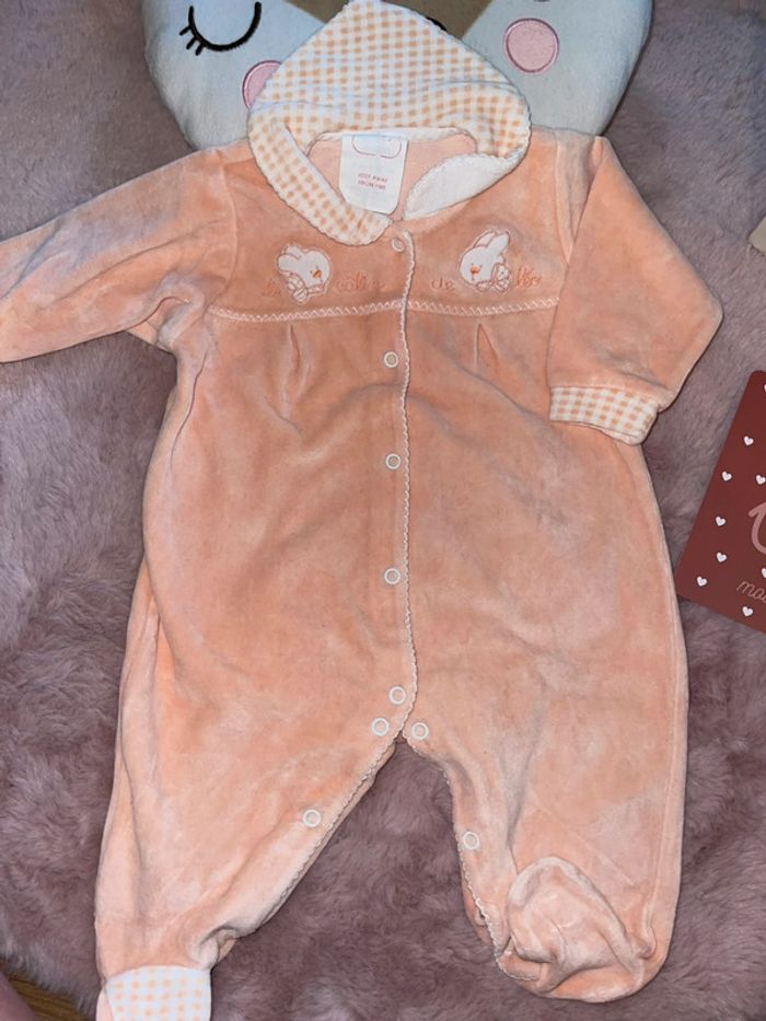 Pyjama velours 6 mois - photo numéro 2