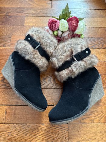Boots bottines fausse fourrure