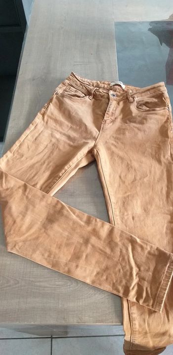 Pantalon skinny camel