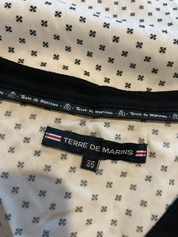 Blouse Terre de Marins - Neuf - Motif géométrique - Taille 36 - photo numéro 6