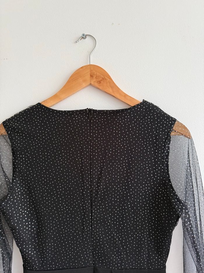 Robe de soirée noire argenté Amazon taille 36 S - photo numéro 5