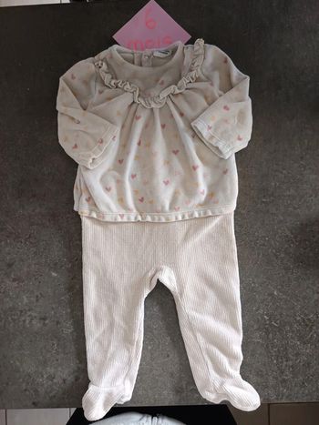 Pyjama coeurs 6 mois
