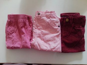 Lot 3 pantalons - 12 mois fille