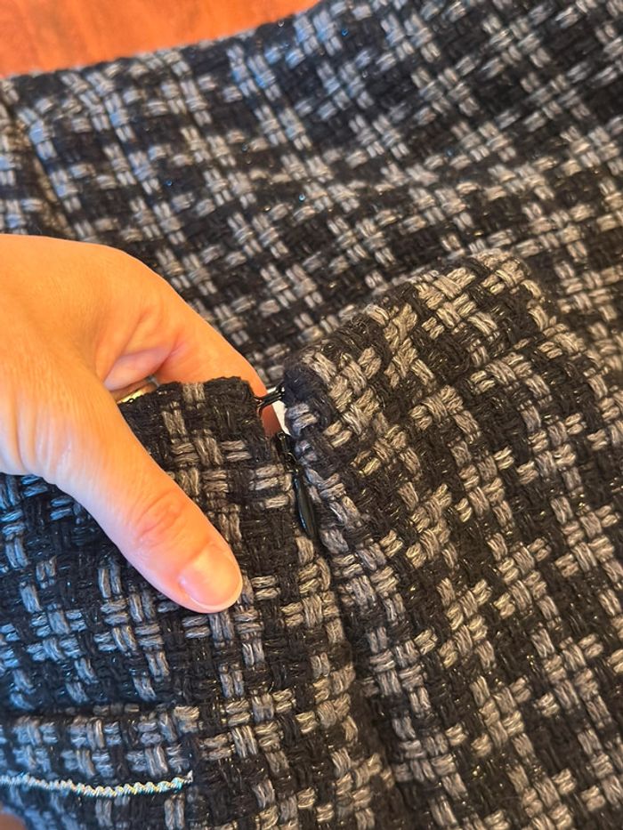 Short en tweed à carreaux – Claudie Pierlot – Taille 40 - photo numéro 6