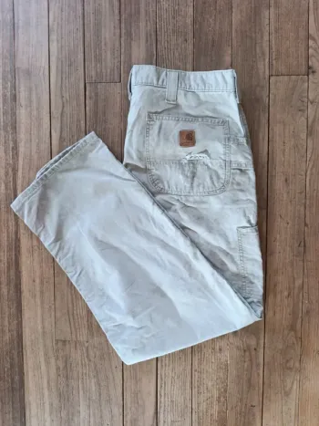 Pantalon jean Carhartt Workwear Cargo beige taille 36x32