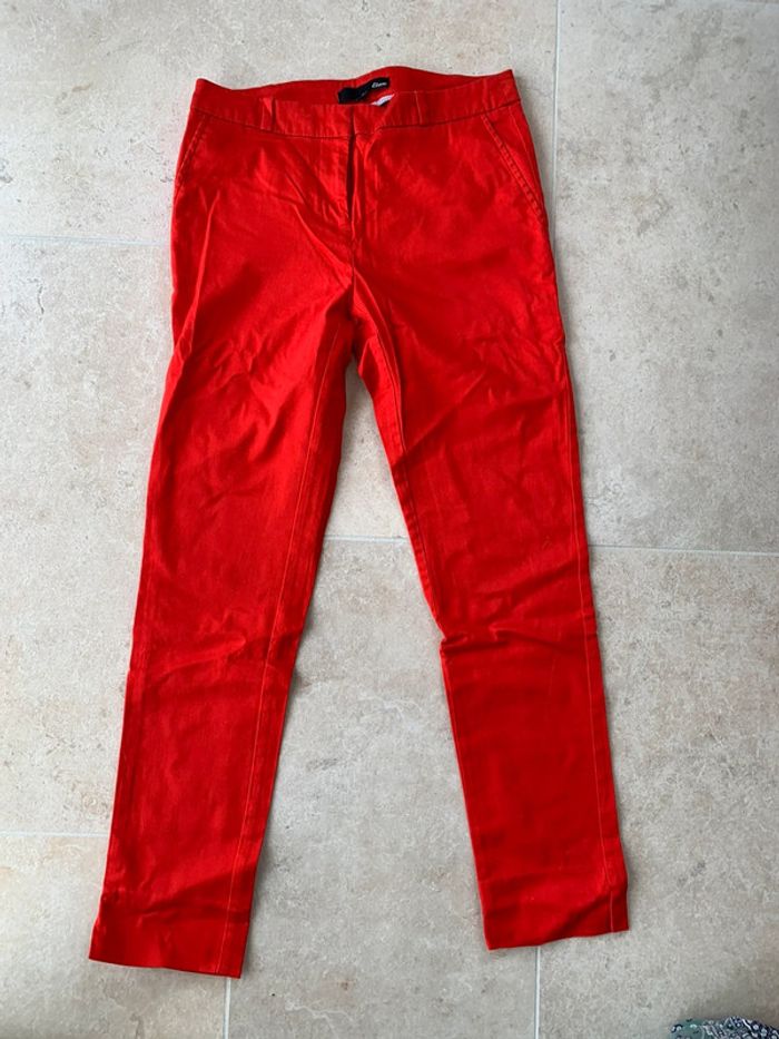 Pantalon chino rouge