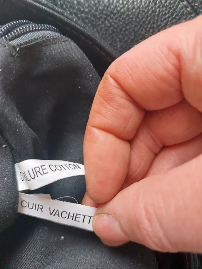 Sac bandoulière cuir noir - photo numéro 4