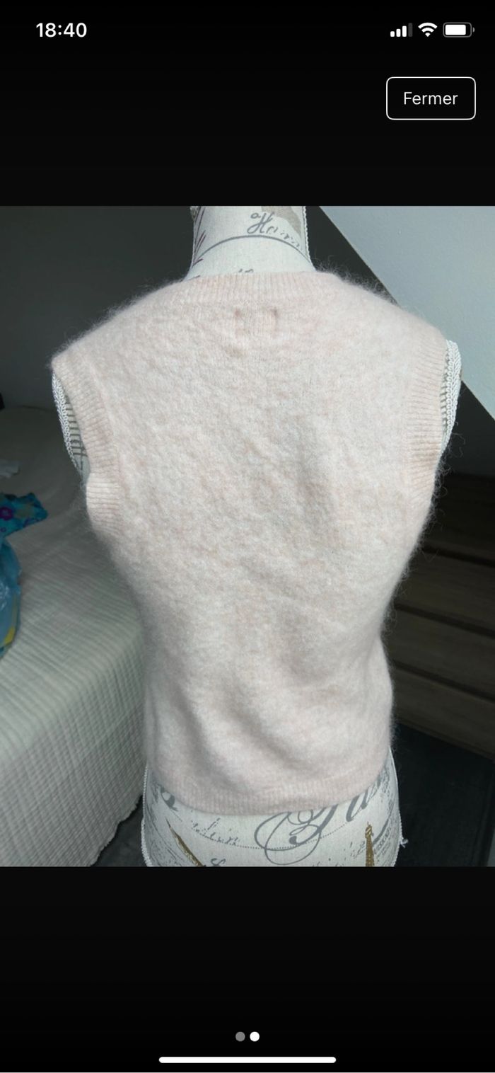 Pull col en V hiver taille O de marque Des petits hauts - photo numéro 2