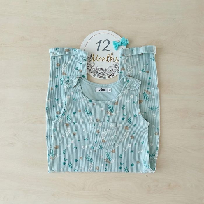 Salopette gémo fille 12 mois 74 cm