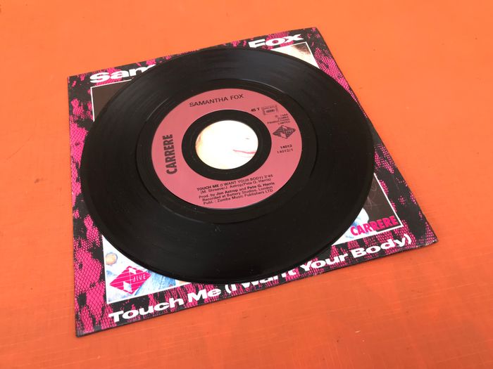 Vinyle 45 tours   Samantha Fox   Touch me   (1986)  Carrere 14012 - photo numéro 3
