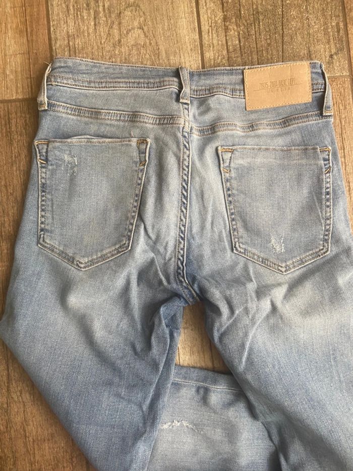 Jean Zara velu clair taille haute Zara z1975 - photo numéro 5