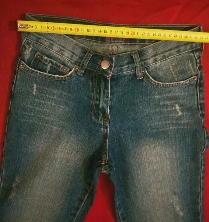 Jean vintage pattes d'éléphant taille 34 - photo numéro 8